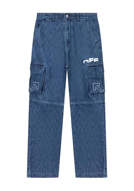Jeans con logo OFF WHITE KIDS | OBYB002F25DEN0013401